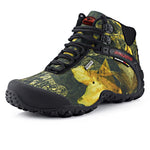 Newest Fashion Men Hiking Shoes Waterproof Canvas Outdoor Shoes